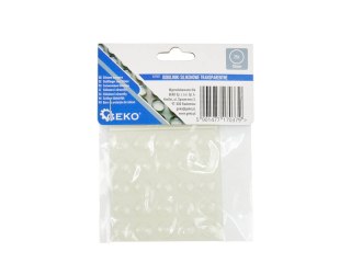 Odbojniki silikonowe transparentne - okrągłe pod meble 10mm 25szt (25/250) Geko