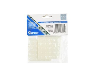 Odbojniki silikonowe transparentne - okrągłe pod meble 8mm 50szt (25/250) Geko