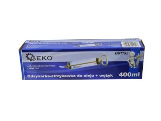 Odsysarka-strzykawka do oleju 400ml wężyk Geko