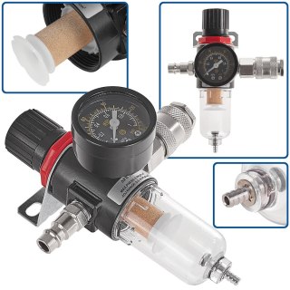 Odwadniacz z filtrem powietrza reduktor 1/4" (100) Geko