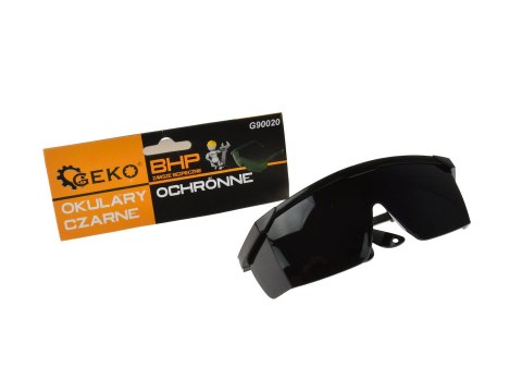 Okulary ochronne czarne (12/72/480) Geko