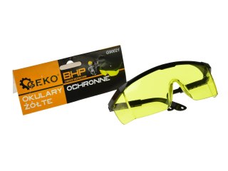 Okulary ochronne żółte (12/72/360/480) Geko