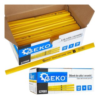 Ołówek do szkła i ceramiki 240mm 7B 100el. - kartonik wystawowy (10) Geko