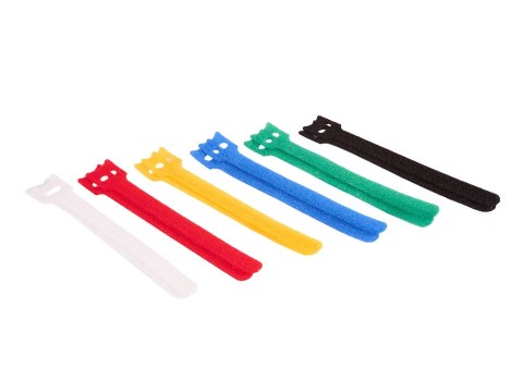 Opaska rzep - organizer do kabli 150mm x 12mm - zestaw 12szt (1000) Geko