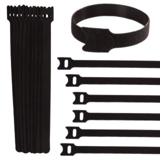 Opaska rzep - organizer do kabli 210mm x 12mm - zestaw 10szt (1000) Geko