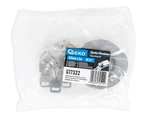 Opaska ślimakowa 8.0mm x 3m 10 zacisków (100) Geko