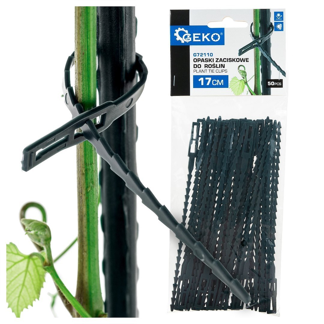 Opaski zaciskowe do roślin 17cm- 50szt. Geko