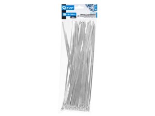 Opaski zaciskowe ze stali nierdzewnej 4.6x300mm 100szt. (50) Geko