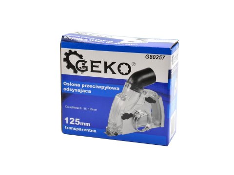 Osłona przeciwpyłowa odsysająca 125mm transparentna (20) Geko
