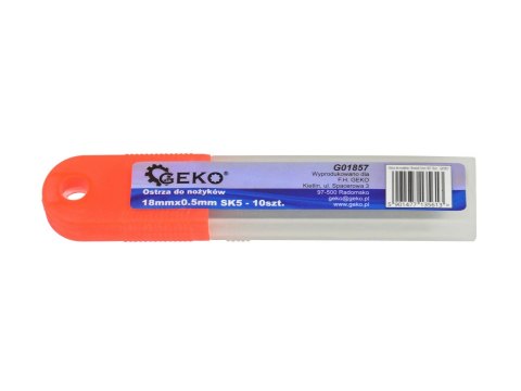 Ostrza do nożyków 18mmx0.5mm 10szt. SK5 (1/20/400) Geko