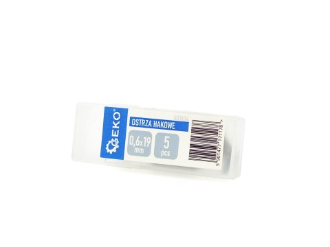 Ostrza hakowe 0.6mm x 19mm 5szt (500) Geko