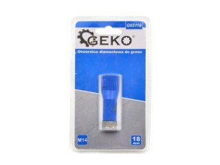 Otwornica diamentowa do gresu 18mm M14 PROFI (50) Geko