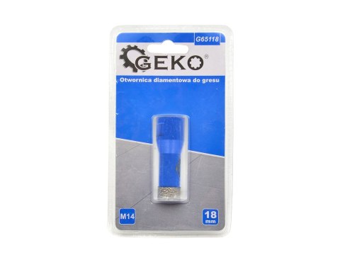 Otwornica diamentowa do gresu 18mm M14 PROFI (50) Geko