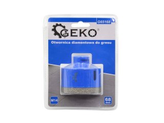 Otwornica diamentowa do gresu 68mm M14 PROFI (20) Geko