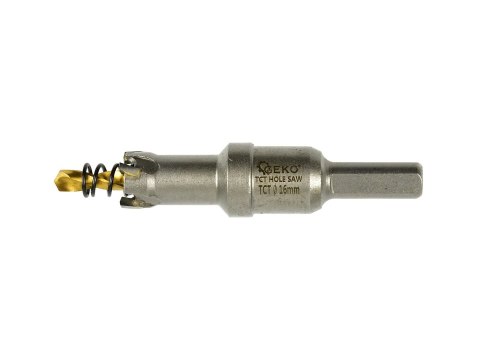 Otwornica widiowa - koronka do metalu 16mm z wiertłem tytanowym (100) Geko