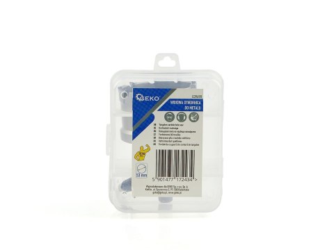 Otwornica widiowa - koronka do metalu 53mm z wiertłem tytanowym (60) Geko