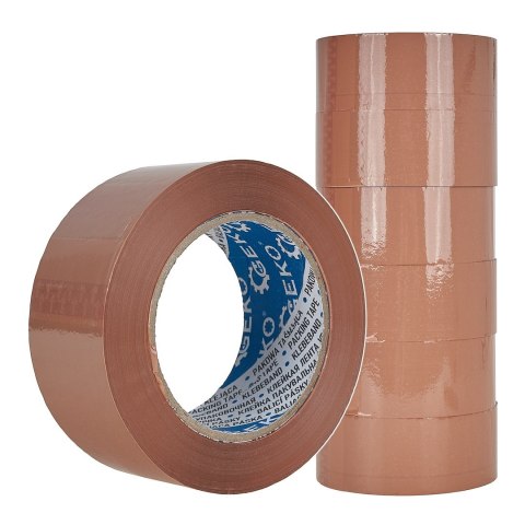 Pakowa taśma klejąca 48mm x 132m - brązowa (6/48) Geko