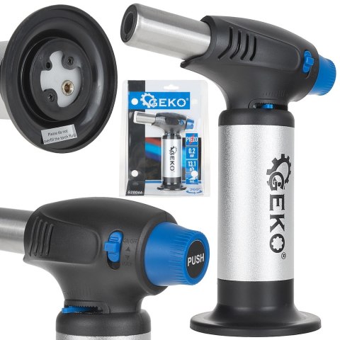 Palnik gazowy z piezo 360 stopni ze zbiornikiem (10/40) Geko