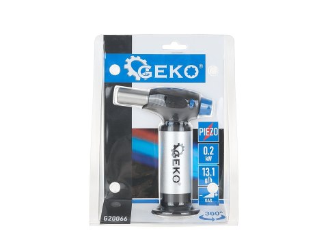 Palnik gazowy z piezo 360 stopni ze zbiornikiem (10/40) Geko