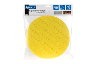 Papier ścierny na dysk - krążek z otworami 225mm P180 /żyrafa/ (10/100/500) Geko