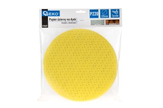 Papier ścierny na dysk - krążek z otworami 225mm P220 /żyrafa/ (10/100/500) Geko