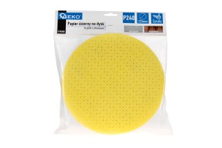 Papier ścierny na dysk - krążek z otworami 225mm P240 /żyrafa/ (10/100/500) Geko