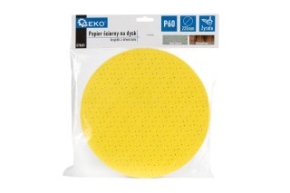 Papier ścierny na dysk - krążek z otworami 225mm P60 /żyrafa/ (10/100/500) Geko
