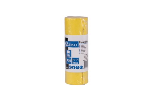 Papier ścierny - rolka 115mm x 3m P120 (100) Geko