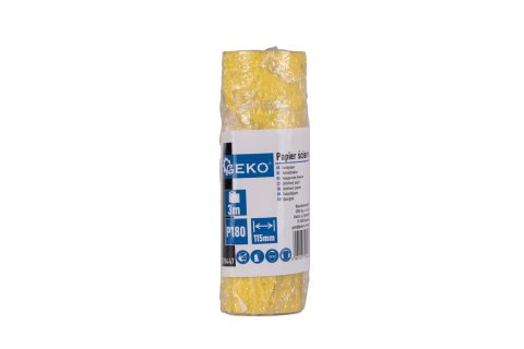 Papier ścierny - rolka 115mm x 3m P180 (100) Geko