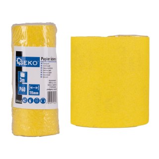 Papier ścierny - rolka 115mm x 3m P60 (100) Geko