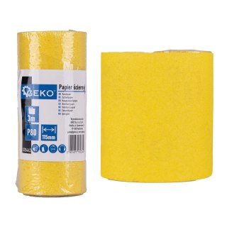 Papier ścierny - rolka 115mm x 3m P80 (100) Geko
