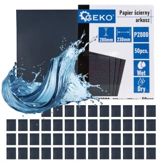 Papier ścierny wodny - arkusz 230x280mm P2000 (50/1000) Geko