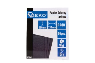 Papier ścierny wodny - arkusz 230x280mm P400 (50/1000) Geko