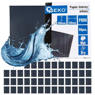 Papier ścierny wodny - arkusz 230x280mm P800 (50/1000) Geko