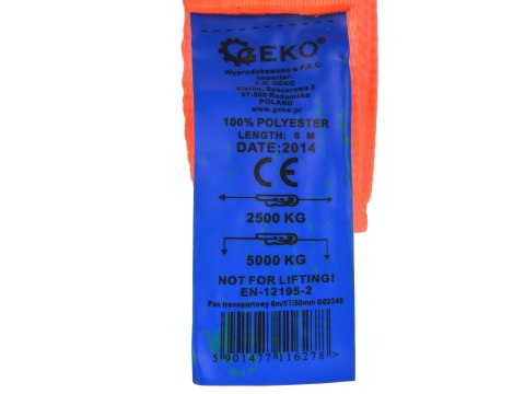 Pas transportowy 6m/5T/50mm (24) Geko