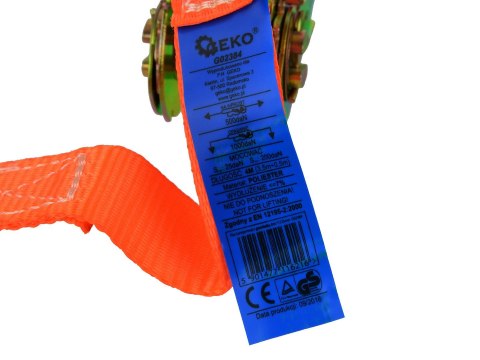 Pas transportowy z grzechotką 4m/1T/25mm (60) Geko