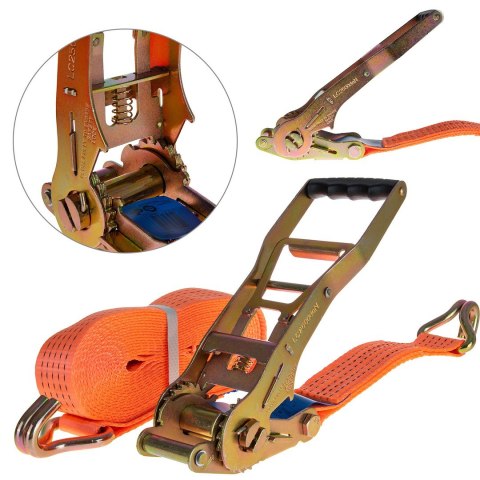 Pas transportowy z grzechotką ERGO 8m/5T/50mm (8) Geko