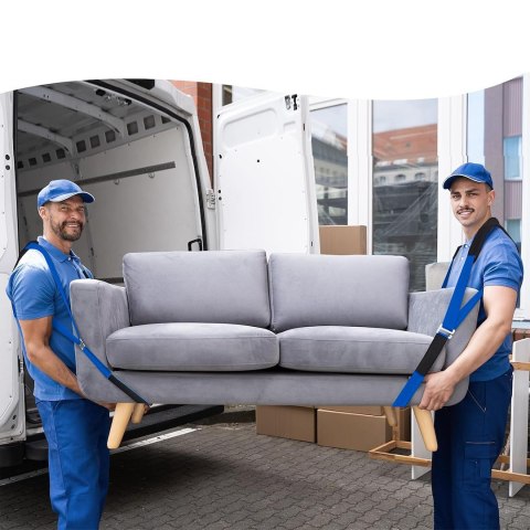 Pasy transportowe z szelkami do przenoszenia mebli 2,9m/270kg/50mm (25) Geko