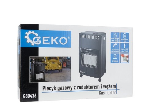 Piecyk gazowy w zestawie z reduktorem i wężem 4,2kW - typ 2 (1) Geko
