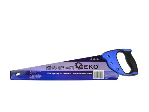 Piła ręczna do drewna PTFE 450mm 65Mn (40) Geko