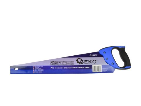 Piła ręczna do drewna PTFE 500mm 65Mn (40) Geko