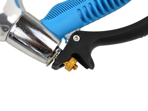 Pistolet 8-funk. srebrny,r.guma (12/48) Geko