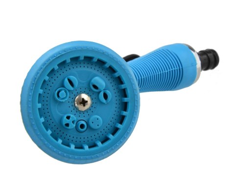 Pistolet 8-funk. srebrny,r.guma (12/48) Geko