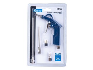 Pistolet MAX do przedmuchiwania z końcówkami 5el.(25/50) Geko