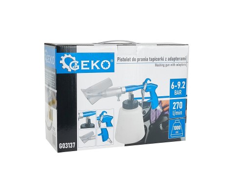Pistolet do prania tapicerki z adapterami - odkurzacz (10) Geko