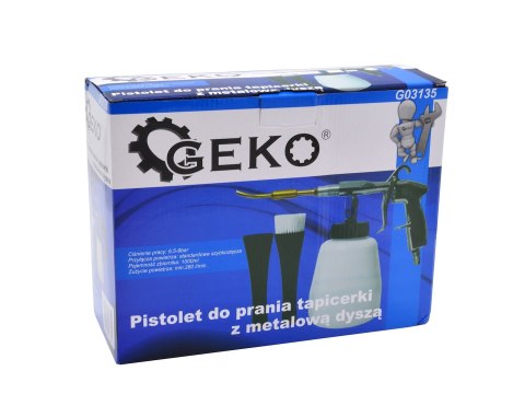 Pistolet do prania tapicerki z metalową dyszą (10) Geko