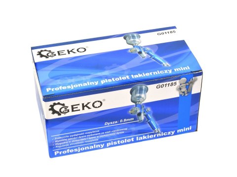 Pistolet lak.HVLP mini 125ml 0,8mm,metal. zbiornik(20/40) Geko
