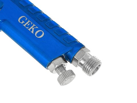 Pistolet lakier. HVLP mini 125ml 0,8mm, plastyk. zb. z regulatorem ciśnienia 1/4" (20) Geko