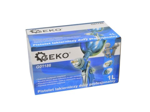 Pistolet lakierniczy PROFI -metal.zbiornik 1000ml(15) Geko