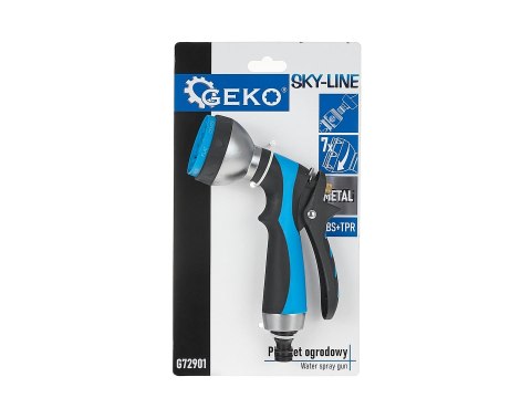 Pistolet ogrodowy metalowy 7-funkcji SKY-LINE (48) Geko